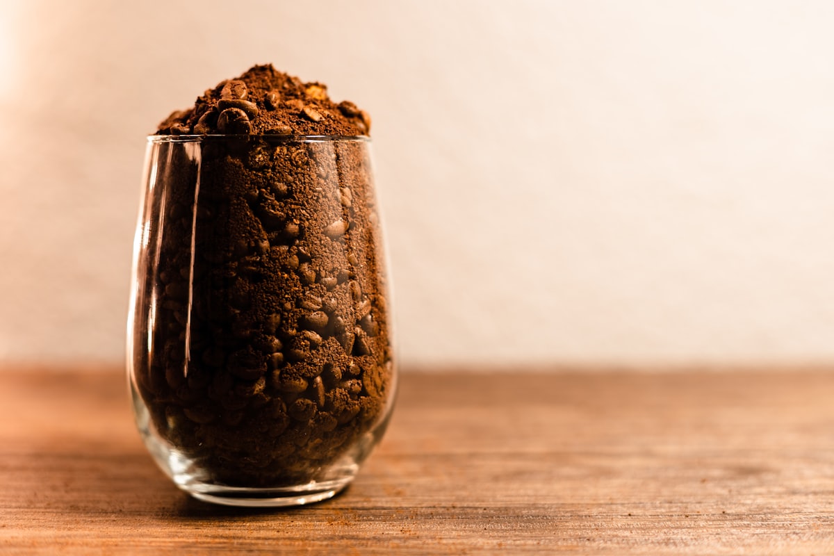 Frasco de exfoliante de café