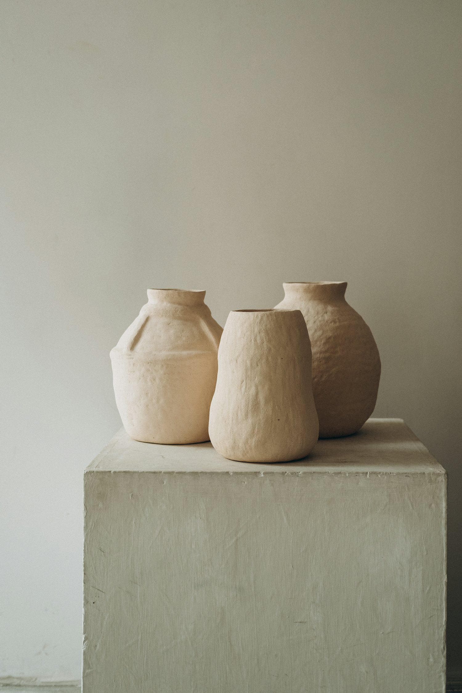 Piezas de barro artesanal listas para regalo